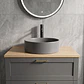 Lavamanos Redondo Sobreponer Joytek Loza 042DG Gris Mate | 40x12,5 cm - Miniatura 2