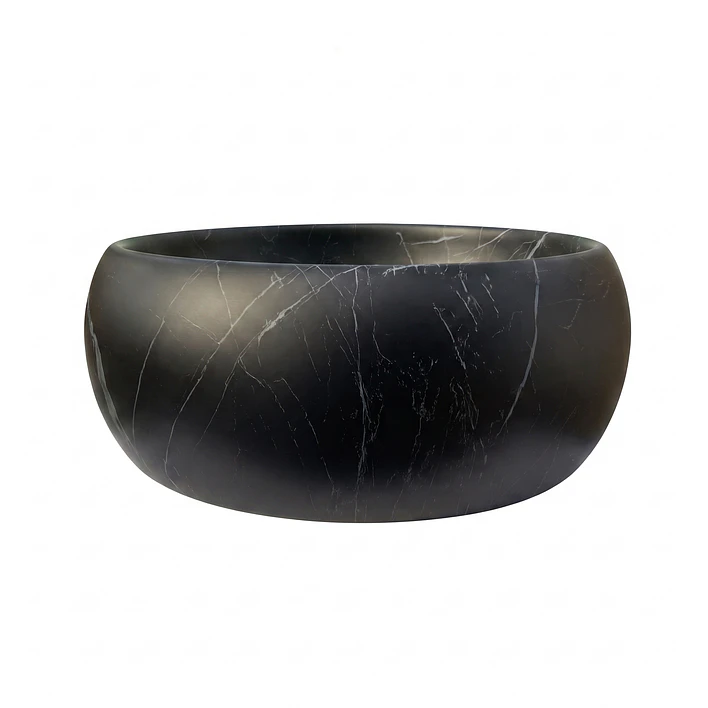 Lavamanos Redondo Sobreponer Joytek Loza 075 Negro Raizer | 40x15 cm 5