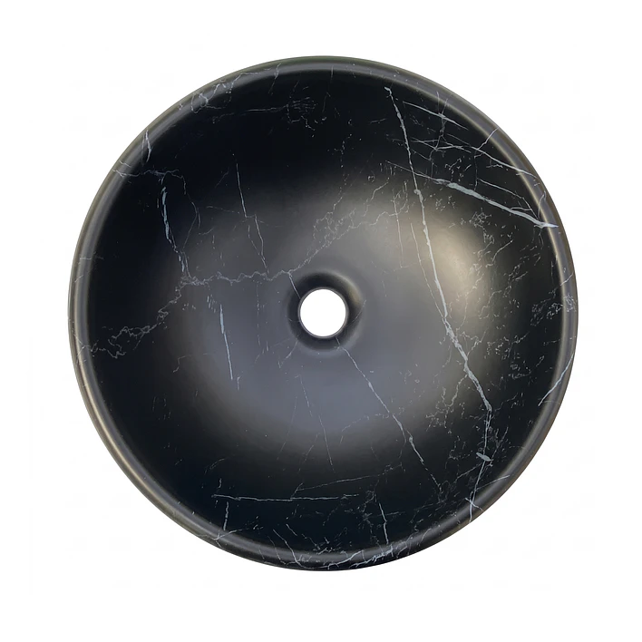 Lavamanos Redondo Sobreponer Joytek Loza 075 Negro Raizer | 40x15 cm 6