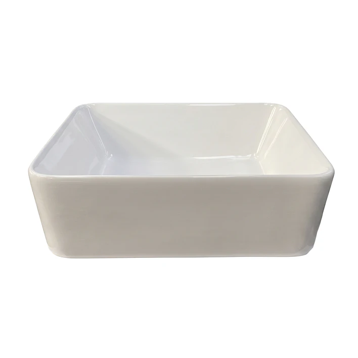 Lavamanos Rectangular Sobreponer Joytek Loza 103A Blanco | 40,5x30,5x13 cm 5