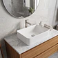 Lavamanos Rectangular Sobreponer Joytek Loza 103A Blanco | 40,5x30,5x13 cm - Miniatura 2