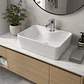 Lavamanos Rectangular Sobreponer Joytek Loza 104A Blanco | 41x31x13 cm - Miniatura 3