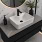 Lavamanos Rectangular Sobreponer Joytek Loza 104A Blanco | 41x31x13 cm - Miniatura 4