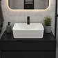 Lavamanos Rectangular Sobreponer Joytek Loza 104B Blanco | 48x38x13,5 cm - Miniatura 2