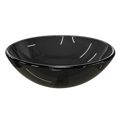 Lavamanos Redondo Sobreponer Joytek Vidrio 35N Negro | 35x13 cm 5
