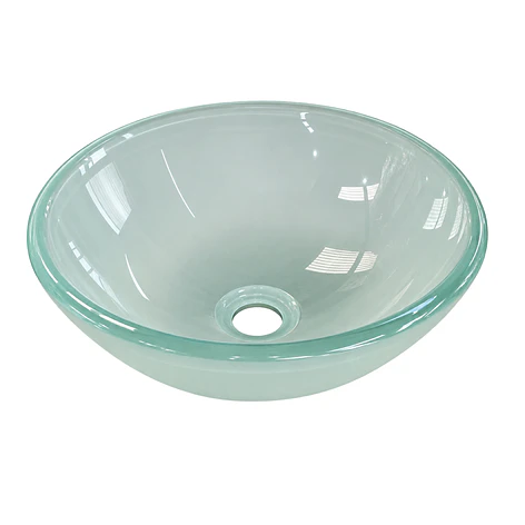 Lavamanos Redondo Sobreponer Joytek Vidrio 35T Transparente | 35x13 cm 1
