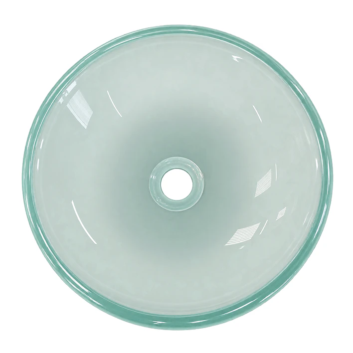 Lavamanos Redondo Sobreponer Joytek Vidrio 35T Transparente | 35x13 cm 6