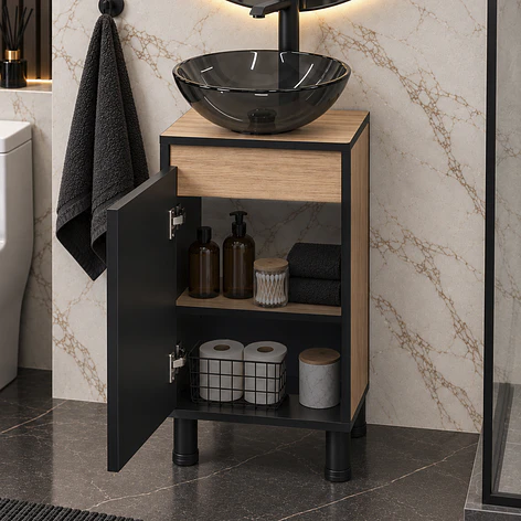 Mueble de Baño Altair Nogal Claro (No Incluye Lavamanos) 40x46x72 cm 5