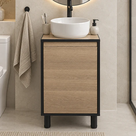 Mueble de Baño Altair Nogal Claro (No Incluye Lavamanos) 40x46x72 cm 6