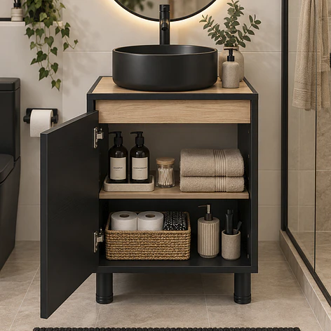 Mueble de Baño Altair Nogal Claro (No Incluye Lavamanos) 50x46x72 cm 6