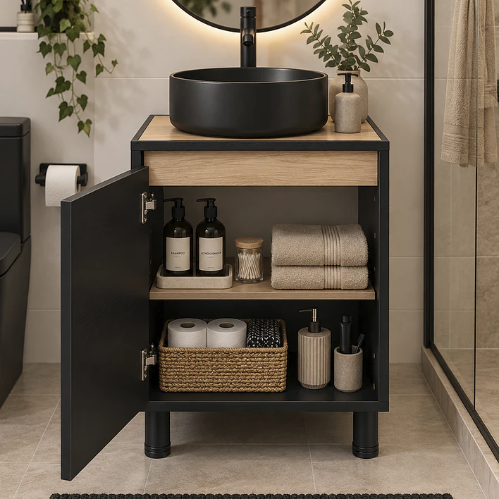 Mueble de Baño Altair Nogal Claro (No Incluye Lavamanos) 50x46x72 cm 6