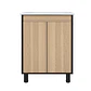 Mueble de Baño Altair Nogal Claro con Cubierta 60x46x84 cm - Miniatura 4