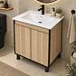 Mueble de Baño Altair Nogal Claro con Cubierta 60x46x84 cm - Miniatura 2