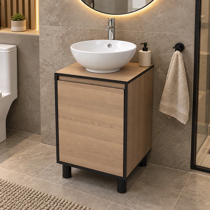 Mueble de Baño Altair Nogal Claro (No Incluye Lavamanos) 50x46x72 cm 10