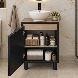 Mueble de Baño Altair Nogal Claro con Lavamanos 50x46x72 cm