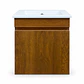 Mueble de Baño Domus Nogal con Cubierta a Muro 41x41x47 cm - Miniatura 2