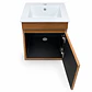 Mueble de Baño Domus Nogal con Cubierta a Muro 41x41x47 cm - Miniatura 8
