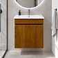 Mueble de Baño Domus Nogal con Cubierta a Muro 41x41x47 cm - Miniatura 1