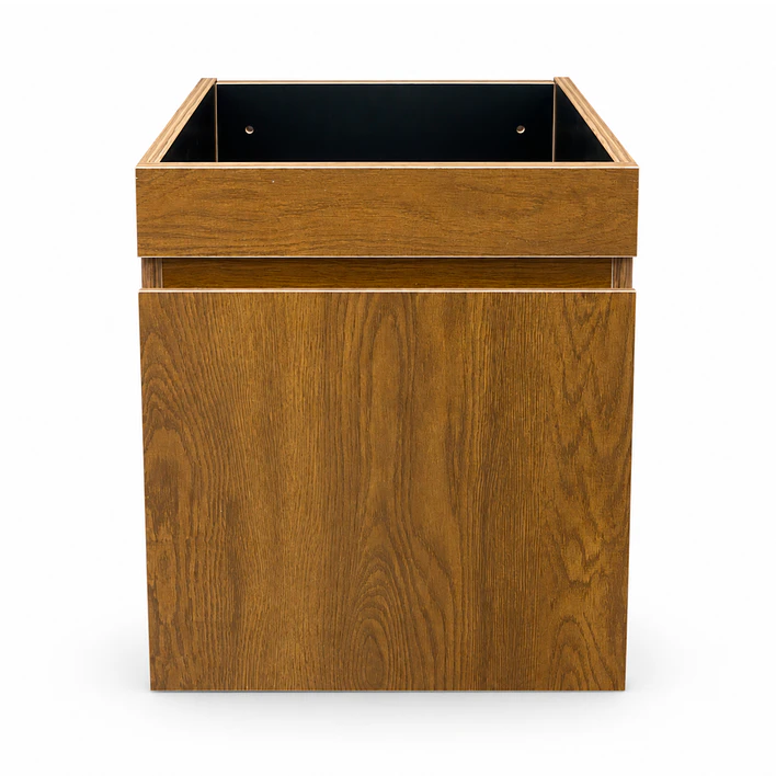 Mueble de Baño Domus Nogal con Cubierta a Muro 41x41x47 cm 11