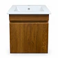 Mueble de Baño Domus Nogal con Cubierta a Muro 41x41x47 cm - Miniatura 9