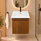 Mueble de Baño Domus Nogal con Cubierta a Muro 41x41x47 cm - Miniatura 13
