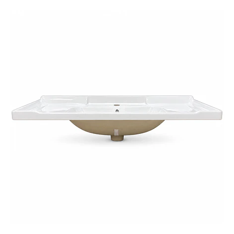 Cubierta de Loza con Relieve Blanca 100X47 1