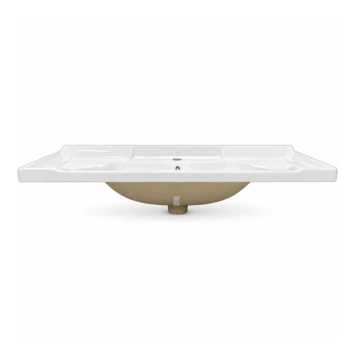 Cubierta de Loza con Relieve Blanca 100X47 1