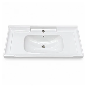Cubierta de Loza con Relieve Blanca 100X47