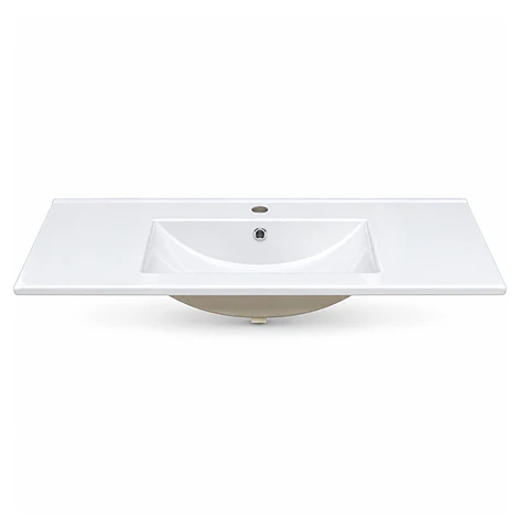 Cubierta de Loza Plana Blanca 100X47 1