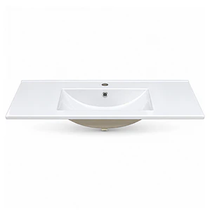 Cubierta de Loza Plana Blanca 100X47