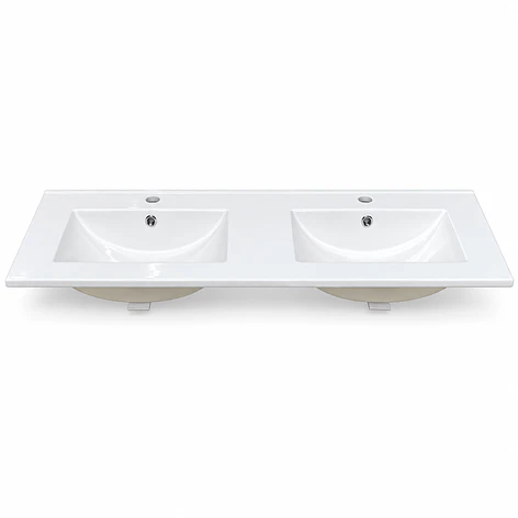 Cubierta de Loza Plana Doble Blanca 120X47 2