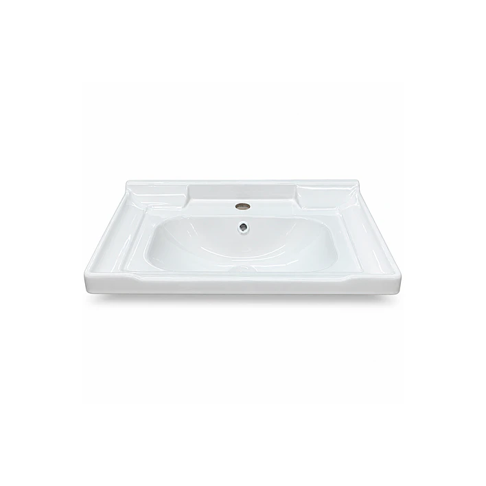 Cubierta de Loza con Relieve Blanca 50X36 2