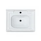 Cubierta de Loza con Relieve Blanca 60X47 - Miniatura 3