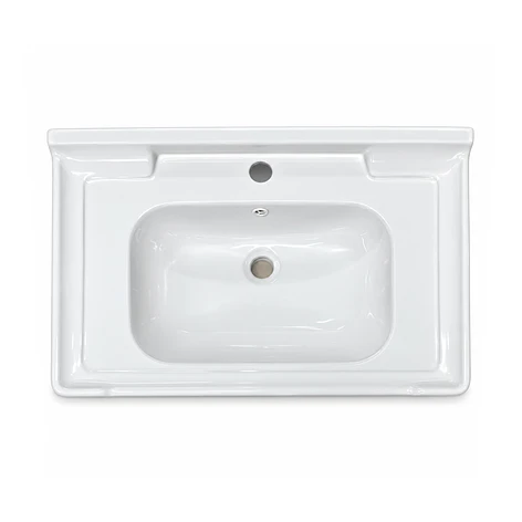 Cubierta de Loza con Relieve Blanca 70X47 3