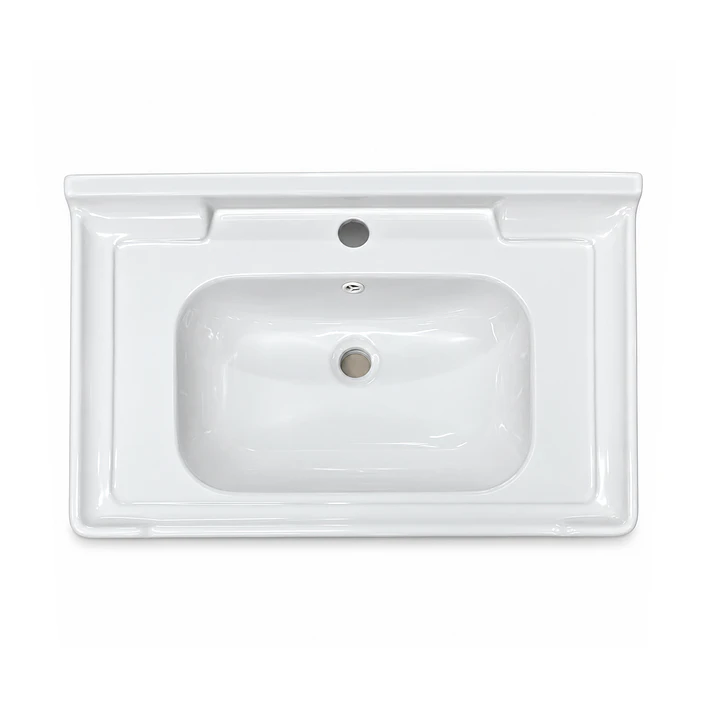 Cubierta de Loza con Relieve Blanca 70X47 3