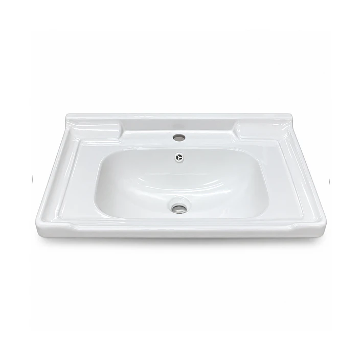 Cubierta de Loza con Relieve Blanca 70X47 2