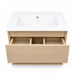 Mueble Vanitorio Austin Beis Natural con Cajón y Repisa 60x47x52 cm (Incluye Cubierta de Loza) - Miniatura 6