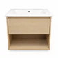 Mueble Vanitorio Austin Beis Natural con Cajón y Repisa 60x47x52 cm (Incluye Cubierta de Loza) - Miniatura 2