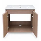 Mueble Vanitorio Austin Nogal Oscuro con 2 Puertas 60x47x52 cm (Incluye Cubierta de Loza) - Miniatura 6