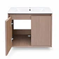 Mueble Vanitorio Austin Nogal Oscuro con 2 Puertas 60x47x52 cm (Incluye Cubierta de Loza) - Miniatura 7