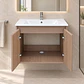 Mueble Vanitorio Austin Nogal Oscuro con 2 Puertas 60x47x52 cm (Incluye Cubierta de Loza) - Miniatura 4
