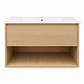 Mueble Vanitorio Austin Beis Natural con Cajón y Repisa 80x47x52 cm (Incluye Cubierta de Loza) - Miniatura 2