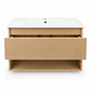Mueble Vanitorio Austin Beis Natural con Cajón y Repisa 80x47x52 cm (Incluye Cubierta de Loza) - Miniatura 7