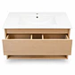 Mueble Vanitorio Austin Beis Natural con Cajón y Repisa 80x47x52 cm (Incluye Cubierta de Loza) - Miniatura 8