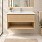 Mueble Vanitorio Austin Beis Natural con Cajón y Repisa 80x47x52 cm (Incluye Cubierta de Loza) - Miniatura 5