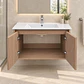 Mueble Vanitorio Austin Nogal Oscuro con 2 Puertas 80x47x52 cm (Incluye Cubierta de Loza) - Miniatura 3
