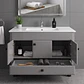 Mueble Vanitorio Bellmont Gris con Cubierta 100x47x80 cm (Incluye Cubierta de Loza) - Miniatura 2
