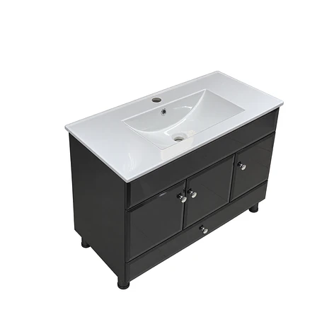 Mueble Vanitorio Bellmont Negro con Cubierta 100x47x80 cm (Incluye Cubierta de Loza) 7