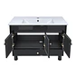 Mueble Vanitorio Bellmont Negro con Cubierta 100x47x80 cm (Incluye Cubierta de Loza) - Miniatura 4