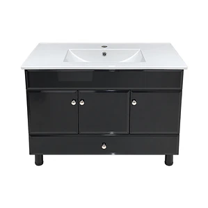 Mueble Vanitorio Bellmont Negro con Cubierta 100x47x80 cm (Incluye Cubierta de Loza)